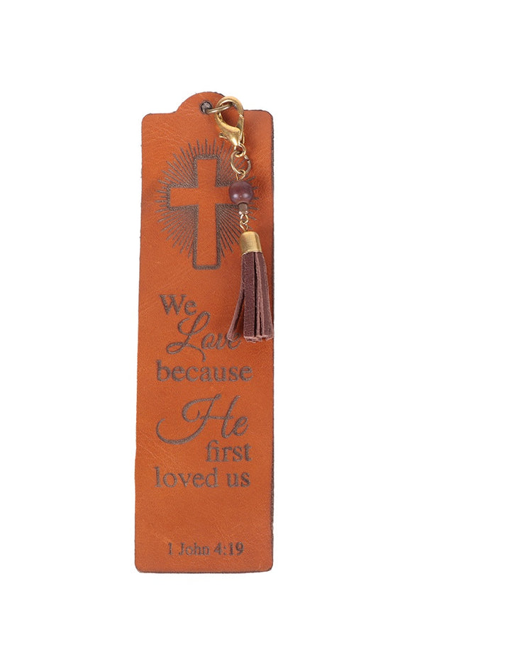 VAAN & CO. - Leather Bookmark 1 John 4:19