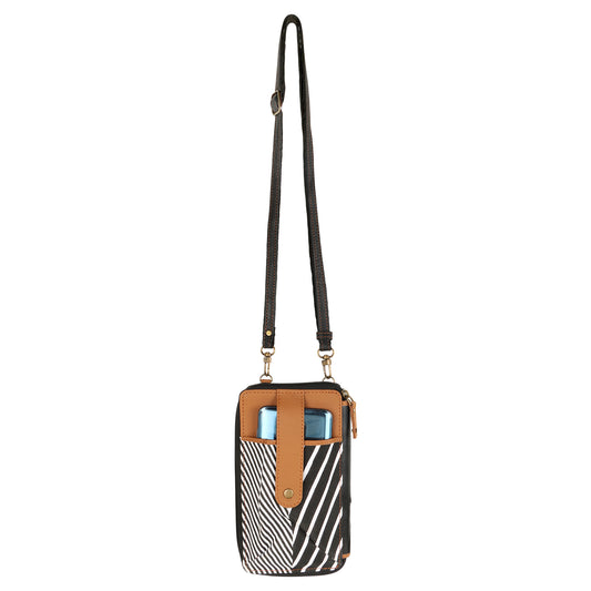 Small Cellphone Crossbody Bag Stripes