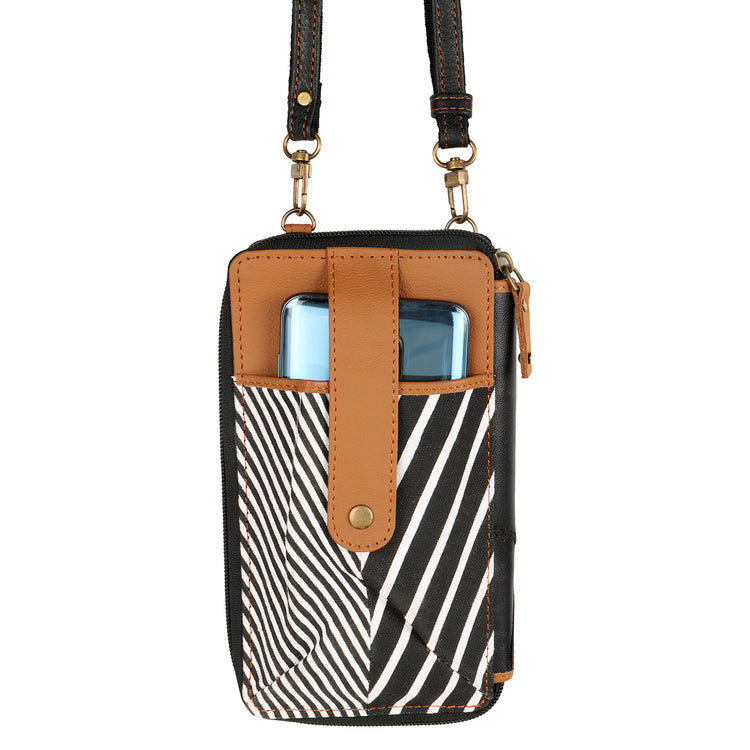 Small Cellphone Crossbody Bag Stripes