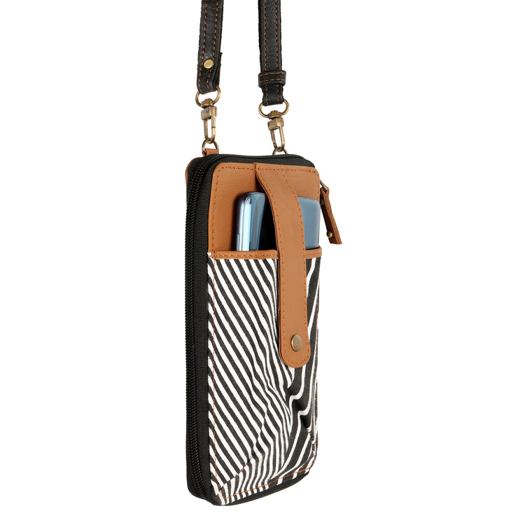 Small Cellphone Crossbody Bag Stripes