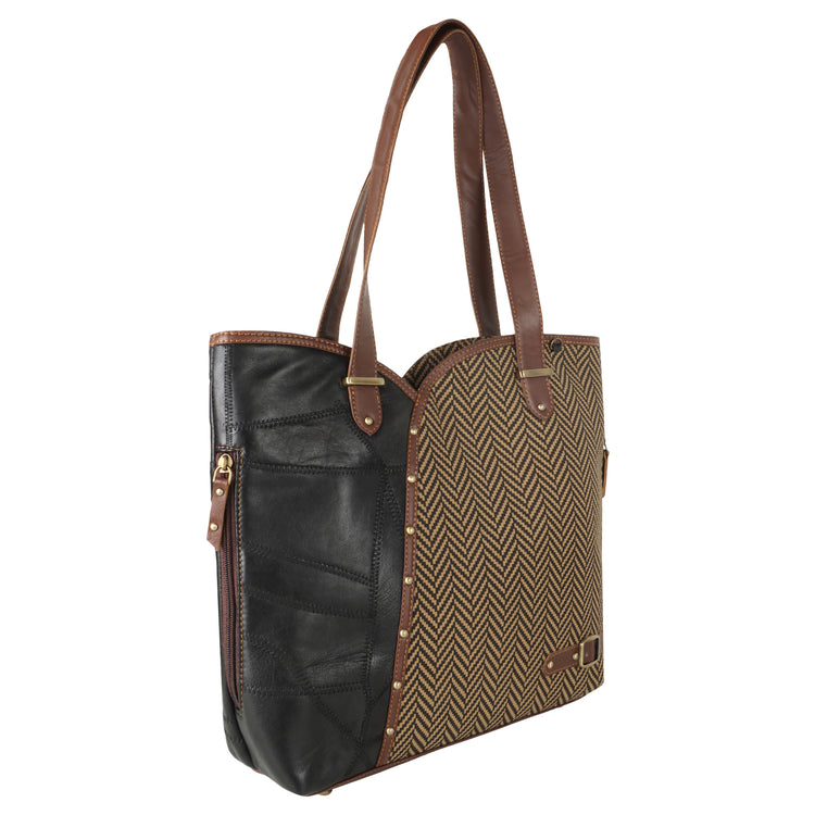 Shoulder Bag Conceal Carry Herringbone