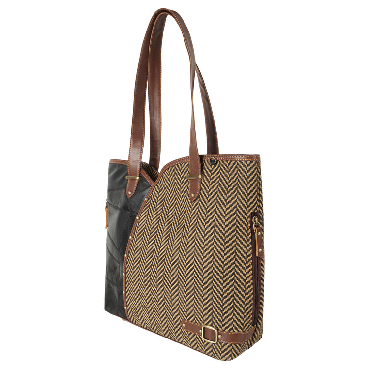 Shoulder Bag Conceal Carry Herringbone