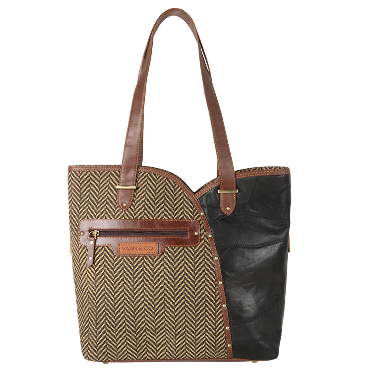 Shoulder Bag Conceal Carry Herringbone