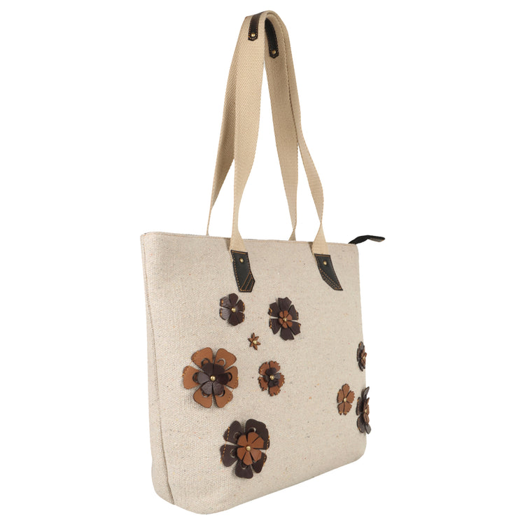 VAAN & CO. - Winnie Tote with Petals