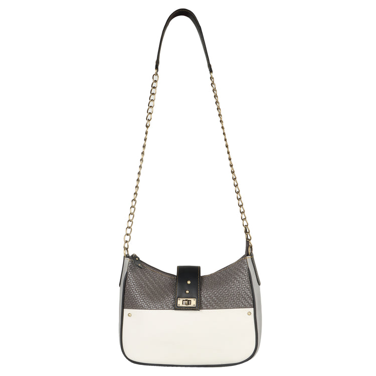 FOXIE - Chloe Crossbody Bag with Top Closure in White