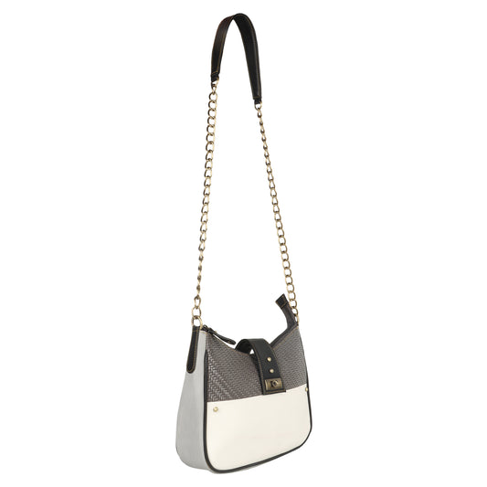 FOXIE - Chloe Crossbody Bag with Top Closure in White