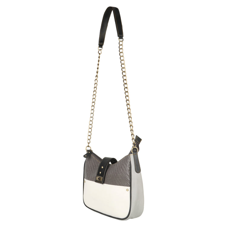 FOXIE - Chloe Crossbody Bag with Top Closure in White