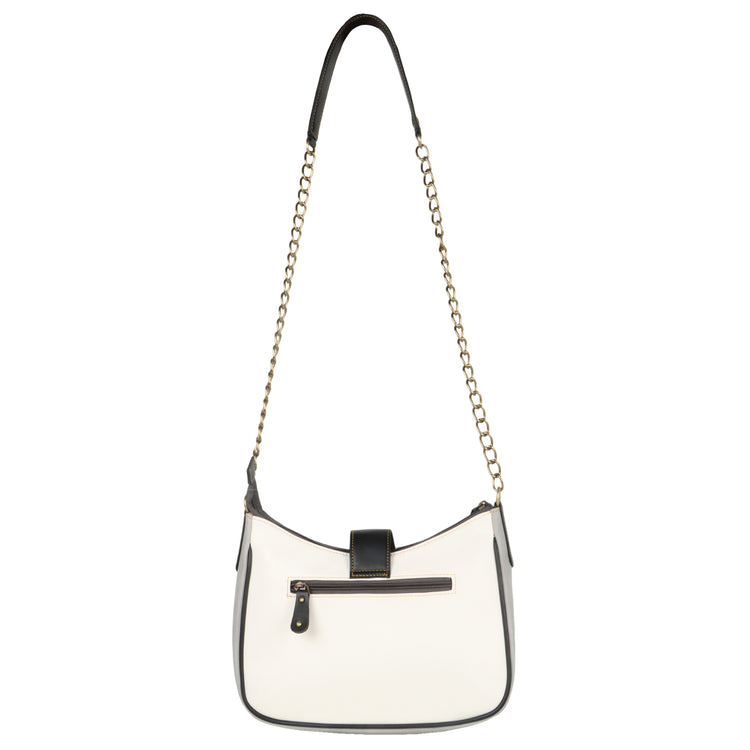 FOXIE - Chloe Crossbody Bag with Top Closure in White