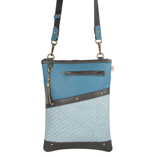 FOXIE - Brisk Crossbody Bag with Front Cellphone Pocket in Blue