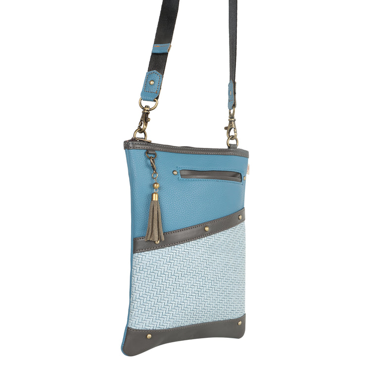 FOXIE - Brisk Crossbody Bag with Front Cellphone Pocket in Blue