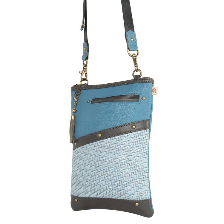 FOXIE - Brisk Crossbody Bag with Front Cellphone Pocket in Blue