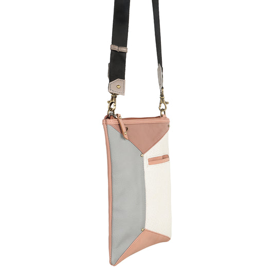 FOXIE - Harper Crossbody Bag with Front Cellphone Pocket in White