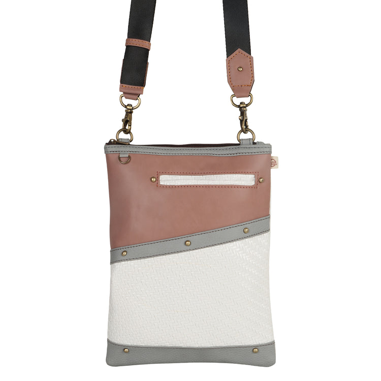 FOXIE - Brisk Crossbody Bag with Front Cellphone Pocket in Nude