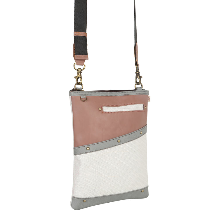 FOXIE - Brisk Crossbody Bag with Front Cellphone Pocket in Nude