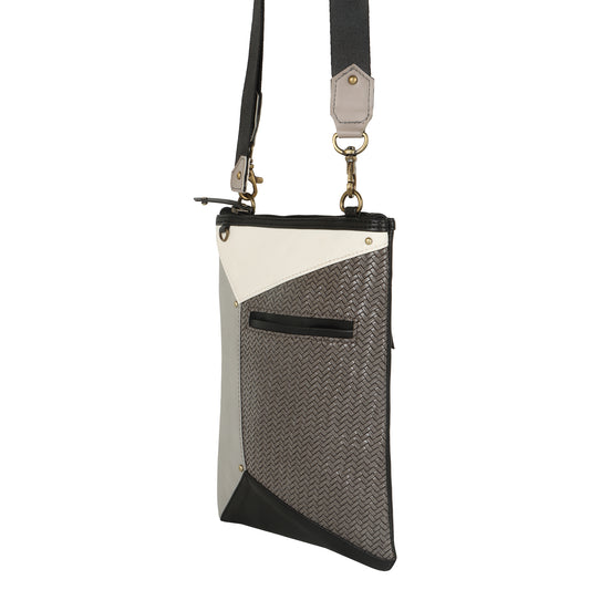 FOXIE - Harper Crossbody Bag with Front Cellphone Pocket in Gray