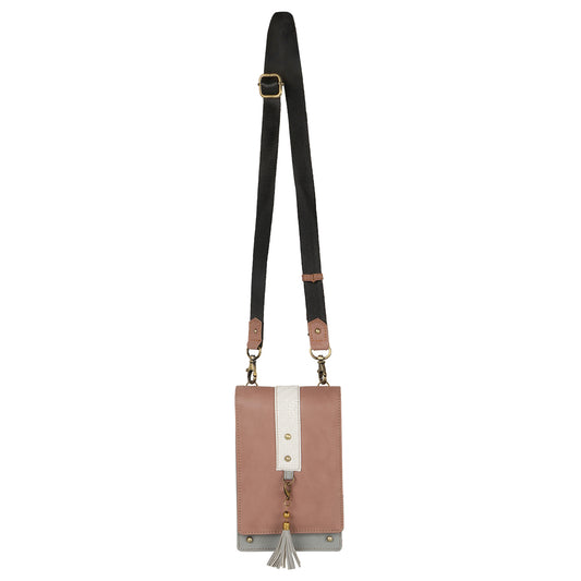 FOXIE - Camila Small Crossbody Bag with Front Flap in Nude