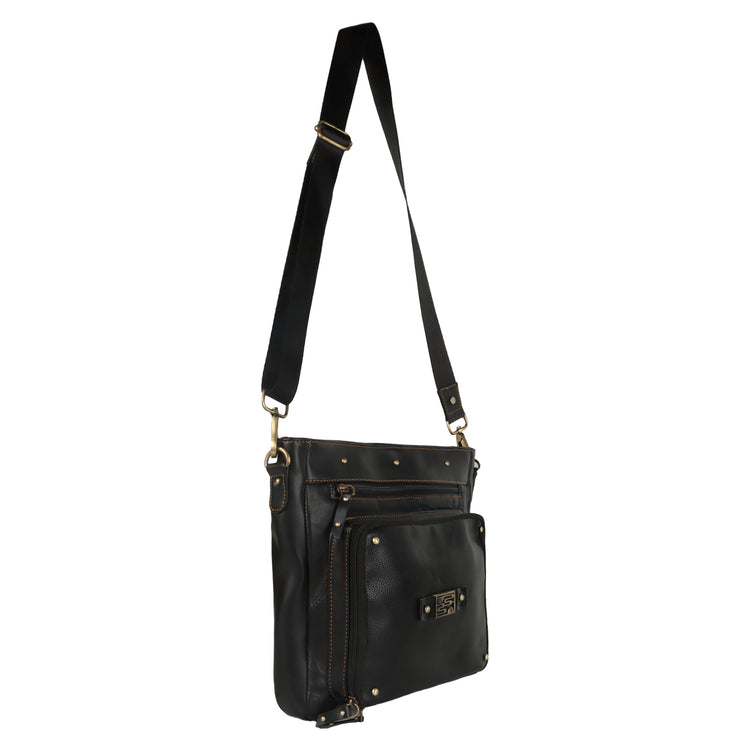 VAAN & CO. - Kora Medium Conceal Carry Crossbody Bag with Holster in Black