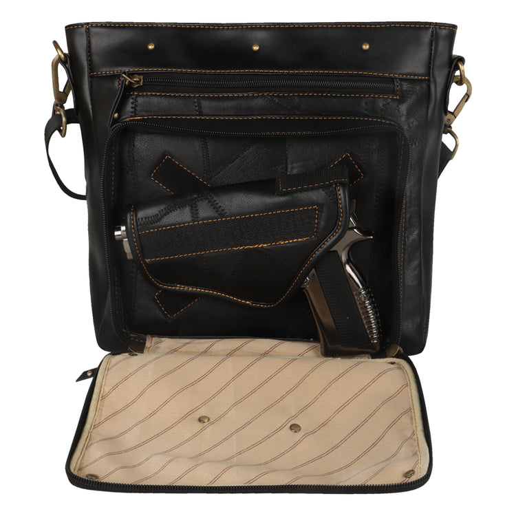 VAAN & CO. - Kora Medium Conceal Carry Crossbody Bag with Holster in Black