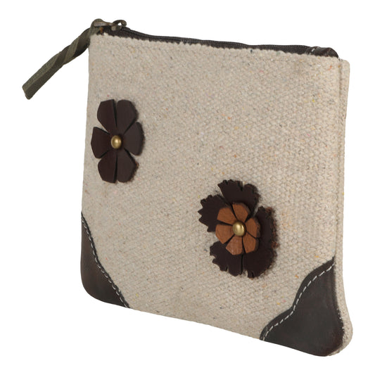 VAAN & CO. - Ameilia Pouch with Petals and Black Accents