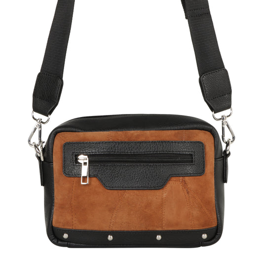 Melanie Brown Leather Camera Bag