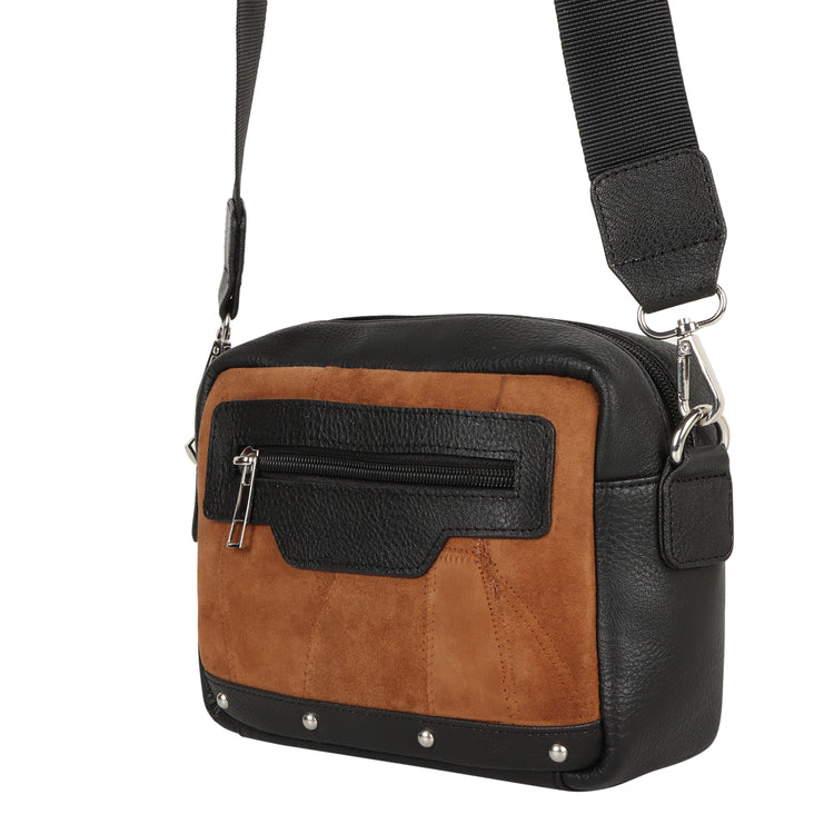 Melanie Brown Leather Camera Bag