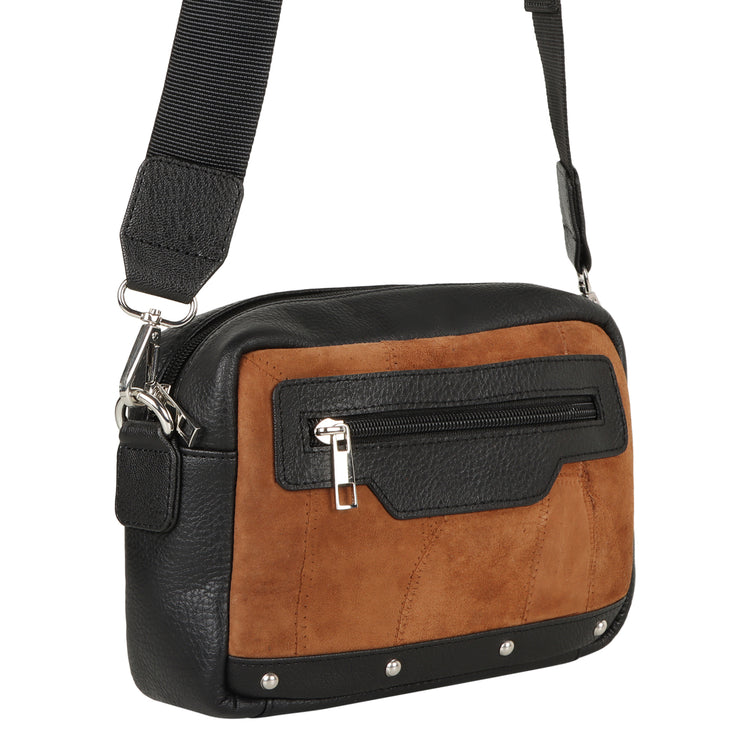 Melanie Brown Leather Camera Bag