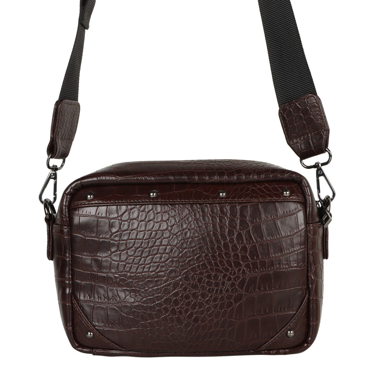 Katy Croc Print Camera Bag