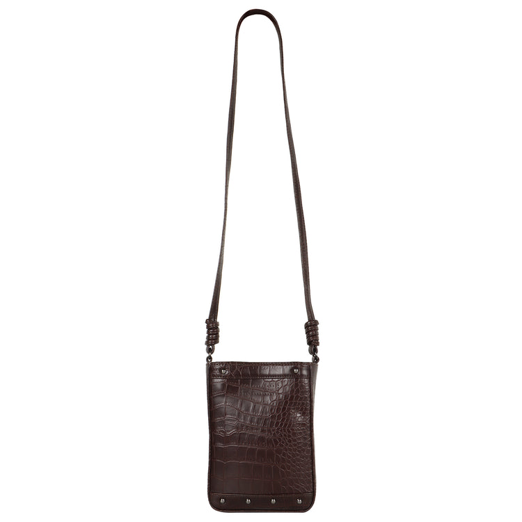 Katy Croc Print Bucket Bag