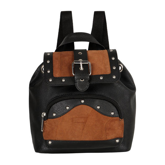 Melanie Brown Leather Mini Backpack