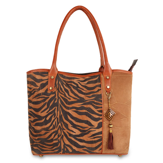 THE TIGER STRIPE TOTE BAG MEDIUM